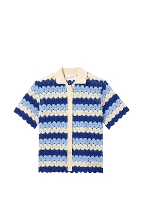 MC2 Saint Barth Monet crochet-knit shirt - Blue
