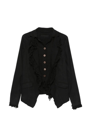 Rundholz lace-trim raw-cut jacket - Black
