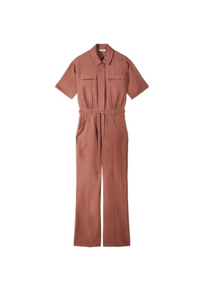 Patrizia Pepe belted jumpsuit - Brown
