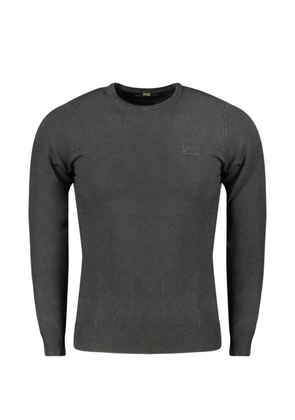 Cavalli Class embroidered-logo sweater - Black