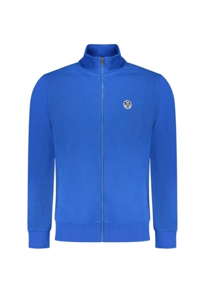North Sails logo-patch zip-up sweater - Blue