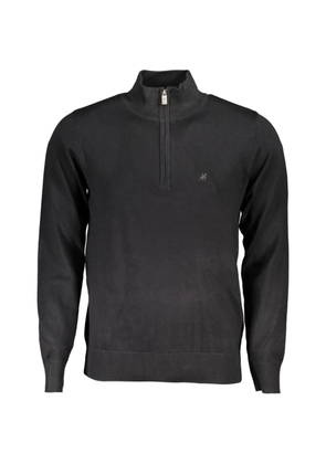 U.S. Grand embroidered quarter-zip sweater - Black