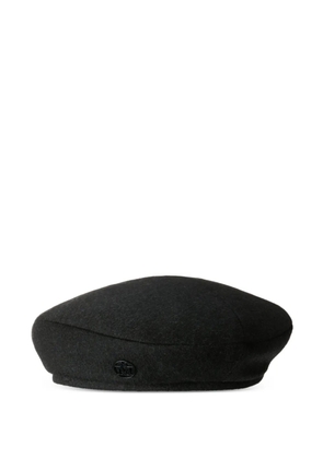Maison Michel logo-plaque hat - Black