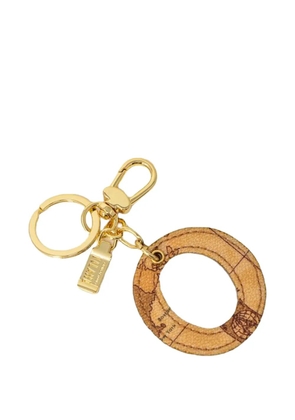 ALVIERO MARTINI 1° CLASSE world-map print circular keychain - Neutrals