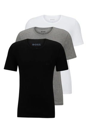 BOSS crew-neck cotton pyjama T-shirts (set of three) - Black