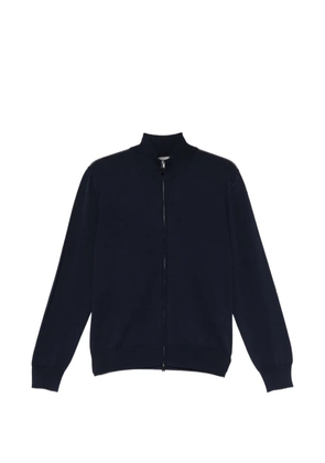 Canali zip-up knitted cardigan - Blue
