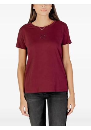 Armani Exchange logo-embellished t-shirt - Red