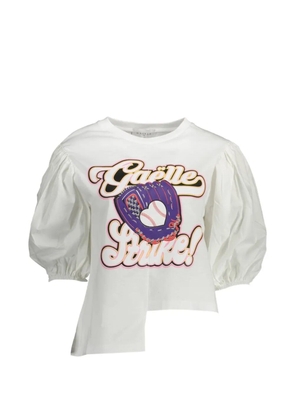Gaelle printed T-shirt - White