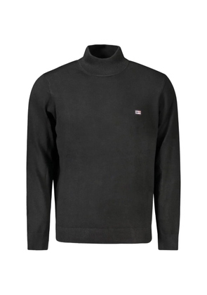 NORWAY 1963 high-neck logo-patch sweater - Black