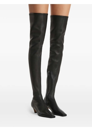 KHAITE Arizona over-the-knee stretch boots - Black