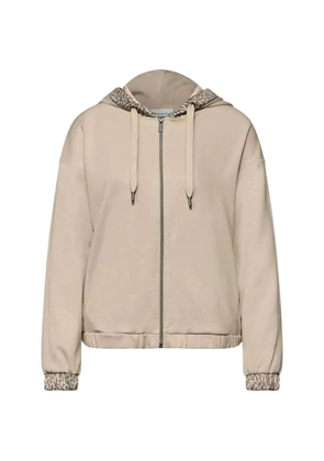 Street One zip-up hoodie - Neutrals