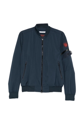 Blauer logo-patch bomber jacket - Blue
