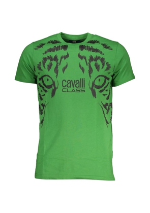 Cavalli Class logo-print T-shirt - Green