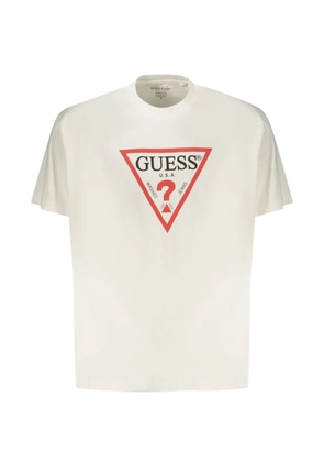 GUESS USA logo-print T-shirt - Neutrals