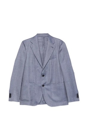 Caruso button-fastening blazer - Blue
