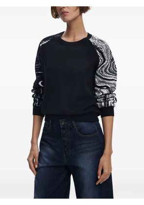 Desigual marbled jumper - Black