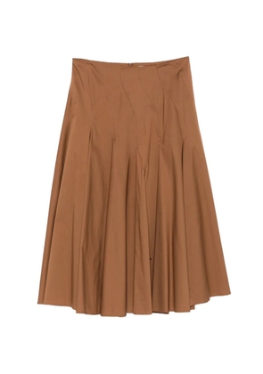Semicouture Sabella pleated skirt - Brown