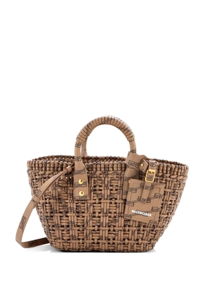 Balenciaga Pre-Owned Bistro Panier Bag BB Monogram Coated Canvas XS tote bag - Brown