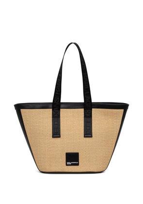 Karl Lagerfeld Jeans logo-patch tote bag - Neutrals