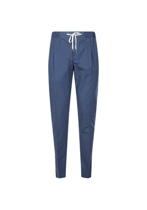 PT Torino pleated drawstring trousers - Blue