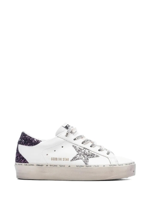 Golden Goose Hi-star lace-up sneakers - White