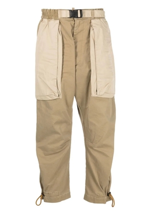 DSQUARED2 belted-waist cropped trousers - Neutrals