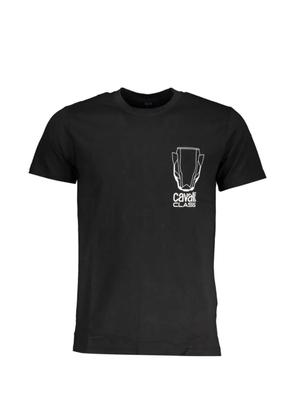 Cavalli Class graphic-print cotton T-shirt - Black