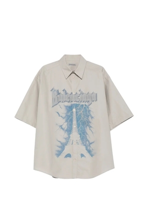 Balenciaga Eiffel Tower graphic shirt - Grey