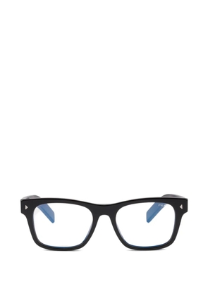 Prada Eyewear Sunglasses with iconic metal plaque - Black