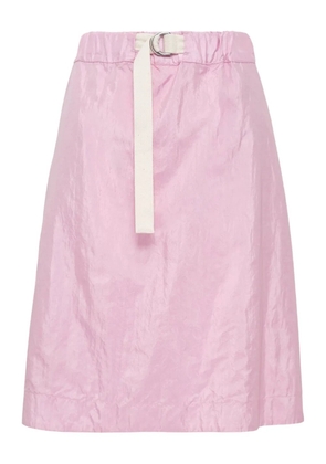 Jil Sander belted-waist skirt - Pink