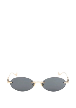 VALENTINO GARAVANI EYEWEAR oval-frame sunglasses - Gold