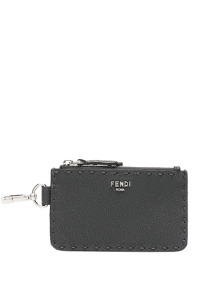 FENDI Selleria leather cardholder - Grey