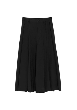 SONGZIO edge-fold pleated trousers - Black
