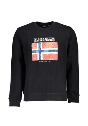 Napapijri graphic-print crew-neck sweater - Black