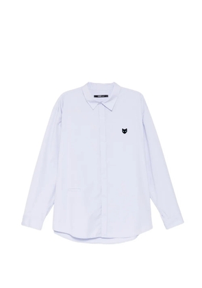 SONGZIO panther-patched long sleeve shirt - Blue