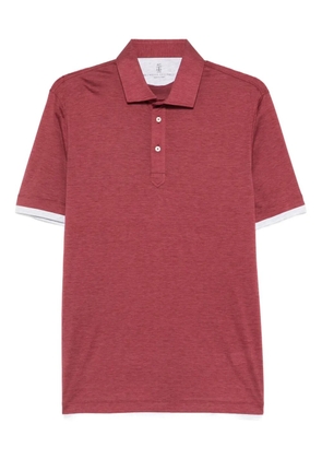 Brunello Cucinelli short-sleeve polo shirt - Red