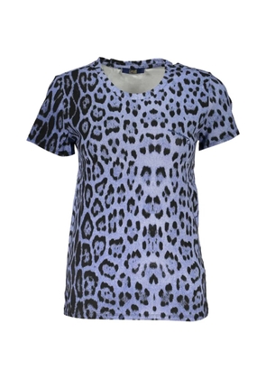 Cavalli Class leopard-print T-shirt - Blue