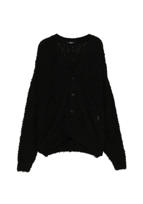 SONGZIO hairy V-neck cardigan - Black