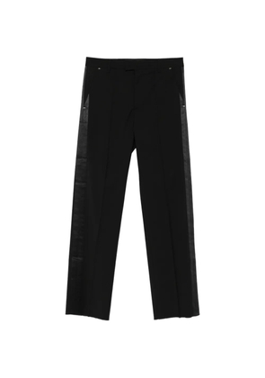 LES HOMMES satin-stripe tailored trousers - Black