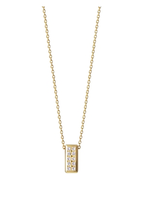 Shihara brick-pendant diamond necklace - Gold