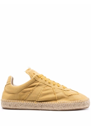 Maison Margiela jute espadrille-sole sneakers - Yellow