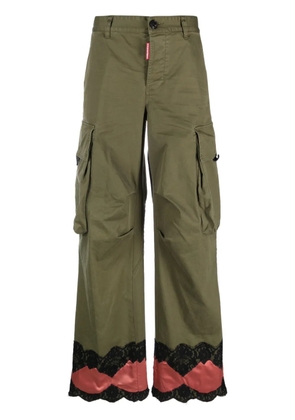 DSQUARED2 Lingerie low-rise cargo trousers - Green