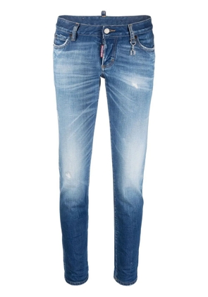 DSQUARED2 faded slim-cut jeans - Blue