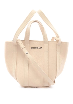 Balenciaga Pre-Owned 2018-2026 Leather Everyday North South XS handbag - Neutrals