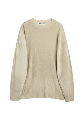 OUR LEGACY distressed crew-neck sweater - Neutrals