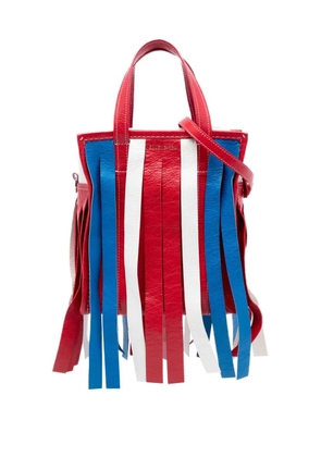 Balenciaga Pre-Owned 2018 XS Lambskin Fringe Bazar Shopper satchel - Red