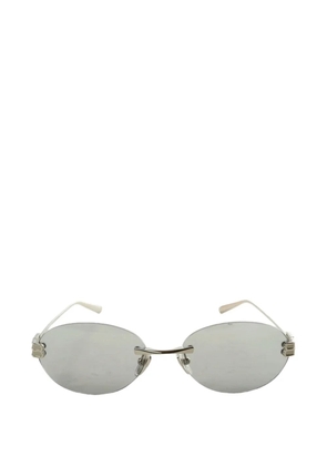 Balenciaga Gossip oval-frame sunglasses - Silver