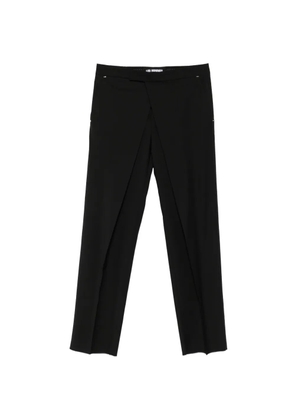 LES HOMMES wrap-front tailored trousers - Black