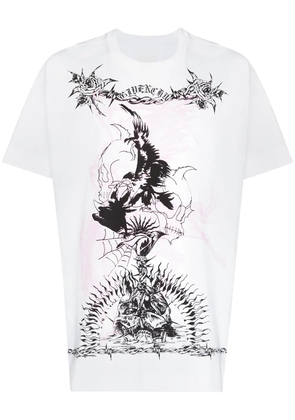 Givenchy Gothic print crewneck T-shirt - White