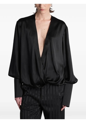 BATAKOVIC Belgrade wrap-design blouse - Black